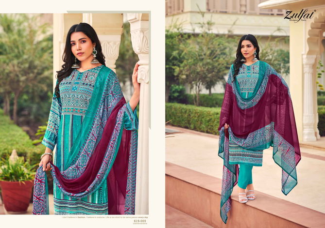 Zeeshan By Zulfat Cotton Printed Dress Material Surat Wholesale Market